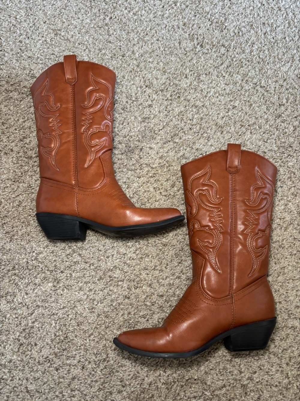 Soda Cowgirl Western Heeled Boots